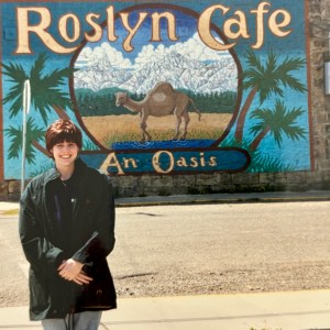 photo of women next to building